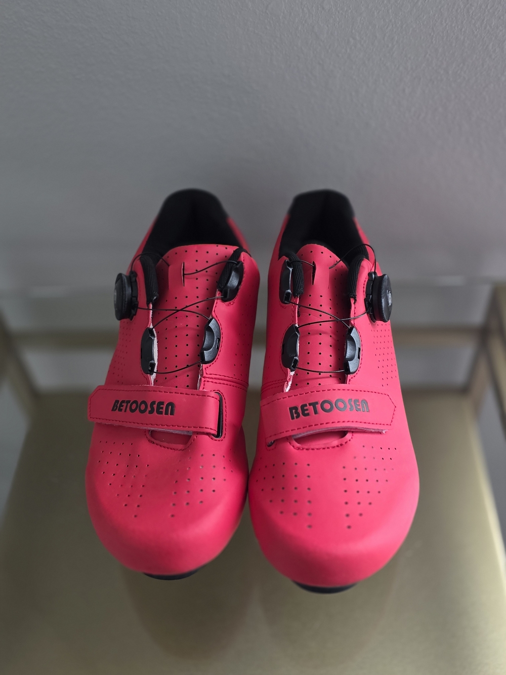 BETOOSEN Men's Women's Breathable Road Bike Cycling Shoes
